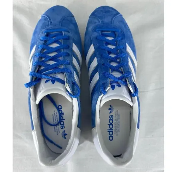Adidas Gazelle 85 Men’s sz 9.5 Blue Bird Cloud White Mens Athletic Sneaker 2022